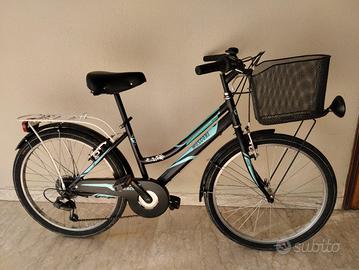 bici donna Mosconi GraceHolland ruota 24 cestino 