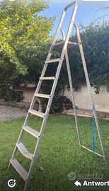 Scala lavoro alluminio 8 pioli