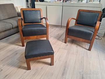 Salottino poltrone vintage anni '40