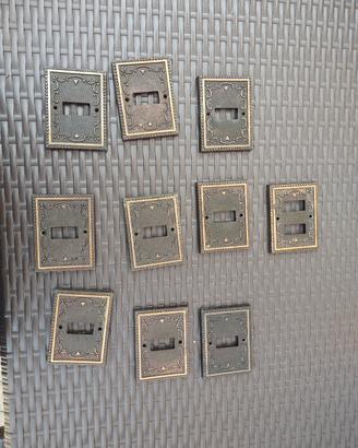 PLACCHE PER INTERRUTTORE ELETTRICO IN OTTONE