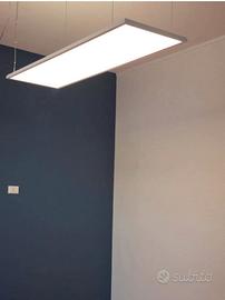 Lampadario rettangolare a luce led sospeso