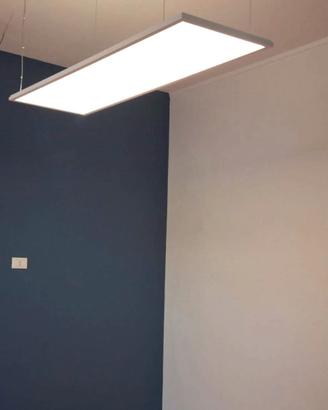 Lampadario rettangolare a luce led sospeso