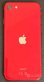 iPhone SE 2020 rosso 64gb, batteria 100%