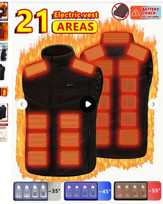 Gilet riscaldante Uomo/Donna taglia S