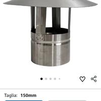 comignolo finale stufe varie alluminio nuovo 