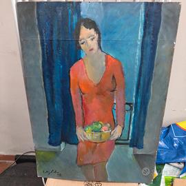dipinto olio su cartone