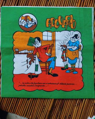 Copri cuscino vintage anni 80 serie oroscopo humor