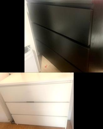 Cassettiera Malm 3 cassetti