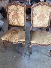 Due sedie struttura in legno