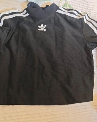 maglia maniche lunghe Adidas corta 