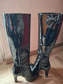 STIVALI NERI LUCIDI n.35 marca DiBrera