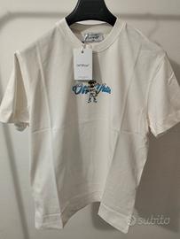 T-Shirt Off White orsetto bianca varie taglie.