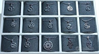 Lotto collane acciaio inox 