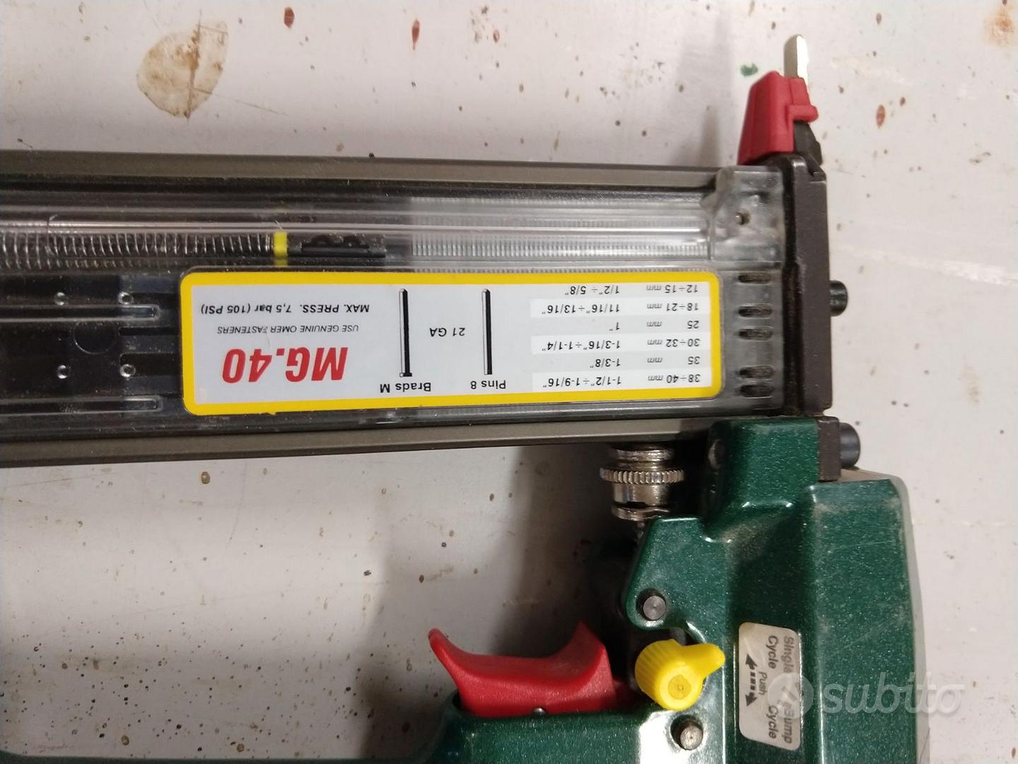 OMER Chiodatrice pneumatica MG.40 - Ferramenta Montagner