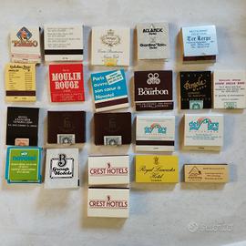 lotto di 22 scatole fiammiferi anni 80/90 