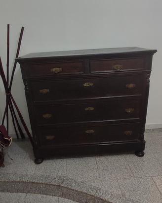 Comò Antico in Legno noce Fine '800 / Primi 900