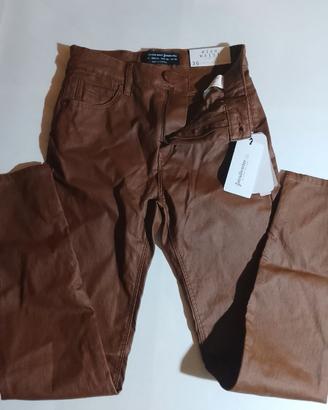 Jeans donna/ragazza ecopelle