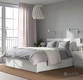 Letto IKEA MALM 160x200 Bianco con Contenitore