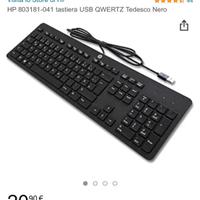 Tastiera hp slim nera