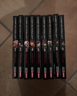 Manga L’Attacco dei Giganti Dal volume 1 al 9