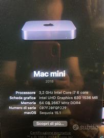 Mac Mini 2018 ideale per uso professionale