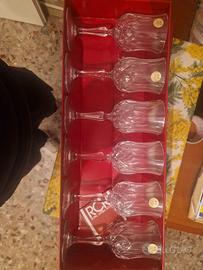 Elegante Set 6 Calici Vino in Cristallo RCR "Opera