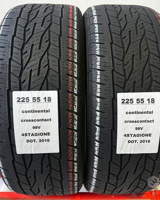 2 gomme 225 55 18 Continental 4stagione