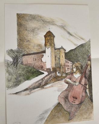 Litografia a tiratura limitata di Paolo Tempera