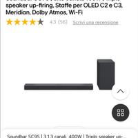 LG SOUND BAR 400WATT triplo speaker up firing