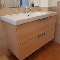 Lavabo completo di mobile in legno