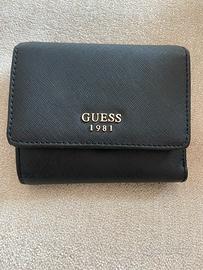 Portafoglio nero, donna Guess