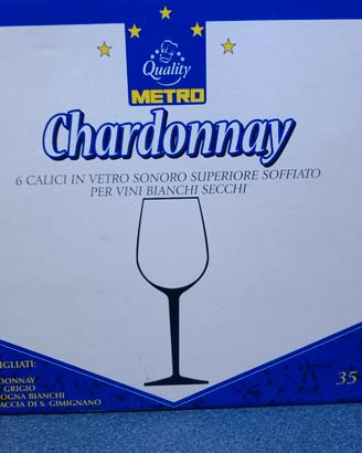 set 6 bicchieri vino Chardonnay - Metro 