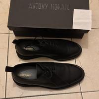 Antony Morato derby pelle nera Made in Italy