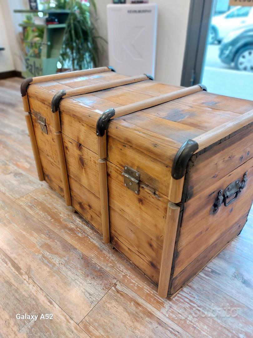 Antico Baule Vintage Cassapanca Legno Industriale - Arredamento e  Casalinghi In vendita a Palermo