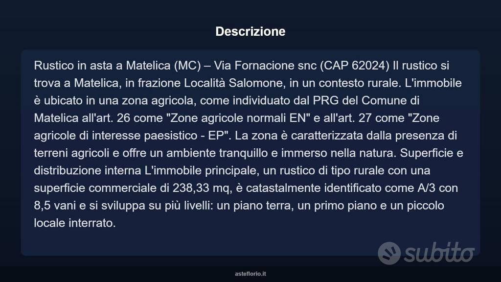Immobile in asta di 238 m² con più di 5 locali a M - Vista 3