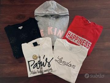 Abbigliamento felpe e magliette 10/13 anni