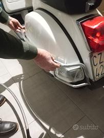 Protezione in acciaio cromato vespa px 125/150