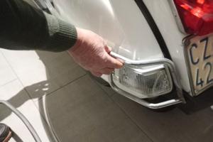 Protezione in acciaio cromato vespa px 125/150