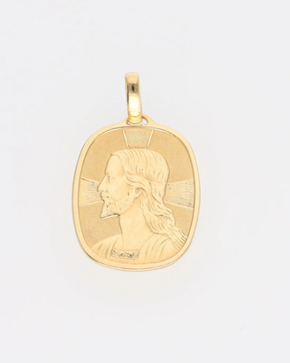 Ciondolo volto di Cristo oro giallo 18kt