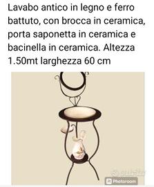lavabo antico ferro battuto 