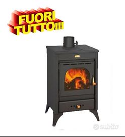 STUFA LEGNA KIT PRITY 9 12KW RISCALDAMENTO FUOCO