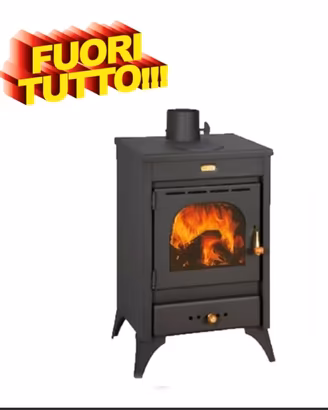 STUFA LEGNA KIT PRITY 9 12KW RISCALDAMENTO FUOCO