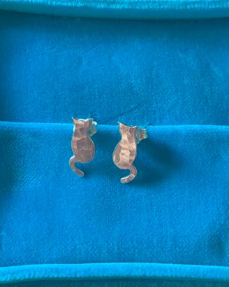 Orecchini gattini argento 925