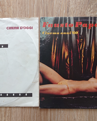 Due dischi in vinile 33 giri cinema