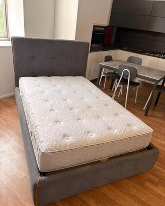 Letto una piazza e mezza in tessuto