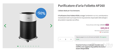 Purificatore d'aria folletto