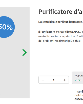 Purificatore d'aria folletto