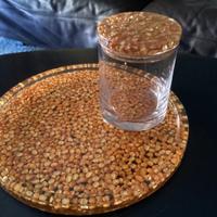 Vassoio e barattolo vintage anni ‘70