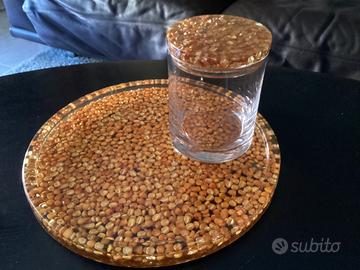 Vassoio e barattolo vintage anni ‘70