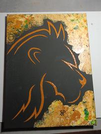 quadro in acrilico Leone 